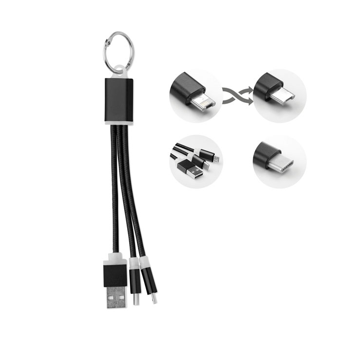 USB кабел за зарядно с ключодържател