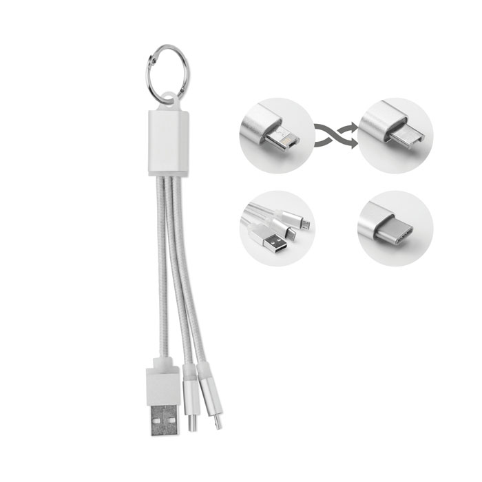 USB кабел за зарядно с ключодържател