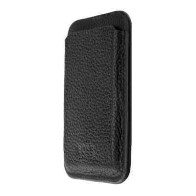 Магнитен калъф за телефон Classic Grained Black