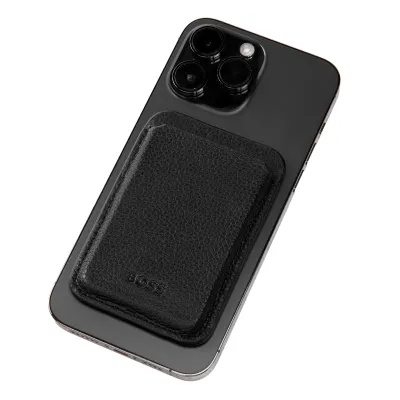Магнитен калъф за телефон Classic Grained Black