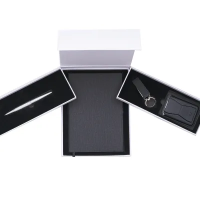 Дамски комплект бележник А5, химикалка, картодържач и USB 