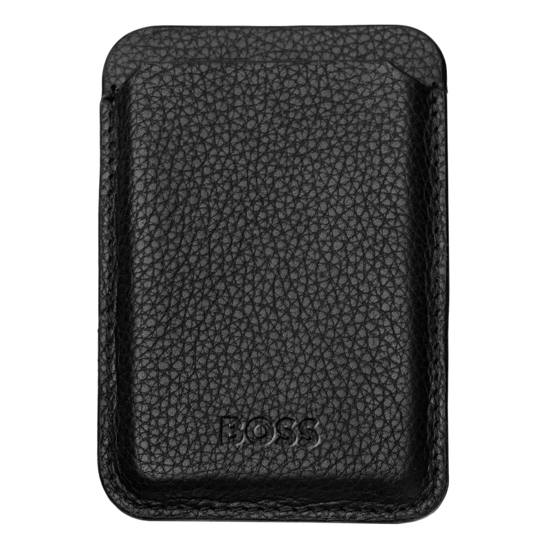 Магнитен калъф за телефон Classic Grained Black